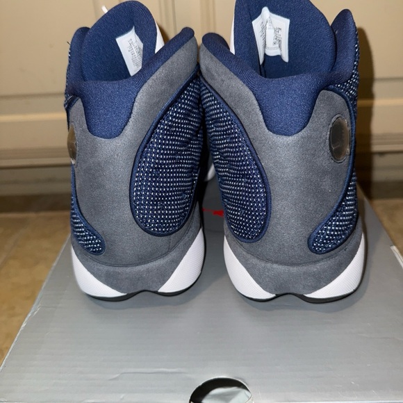 PRICE SLASH!!! Air Jordan Retro 13 Flint 2020 White and Navy Sneakers main image 5